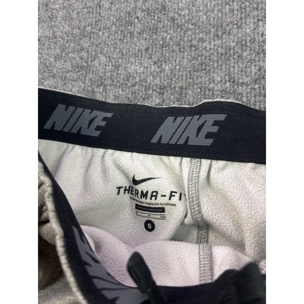 Nike Therma-FIT Sweatpants Mens Small Gray Fleece Lined Training Athletic Pants